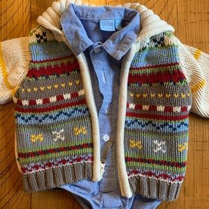 children’s place sweater and shirt set